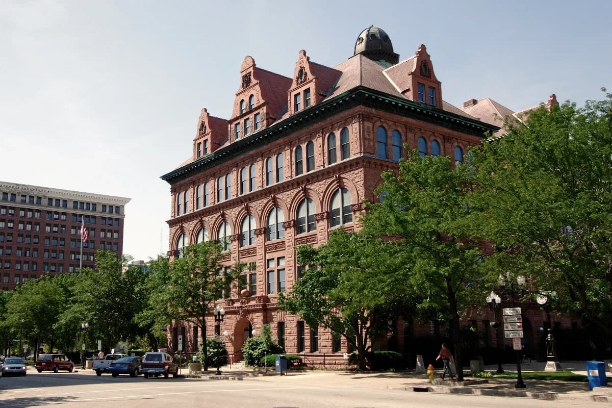 Peoria, Illinois downtown and business district
