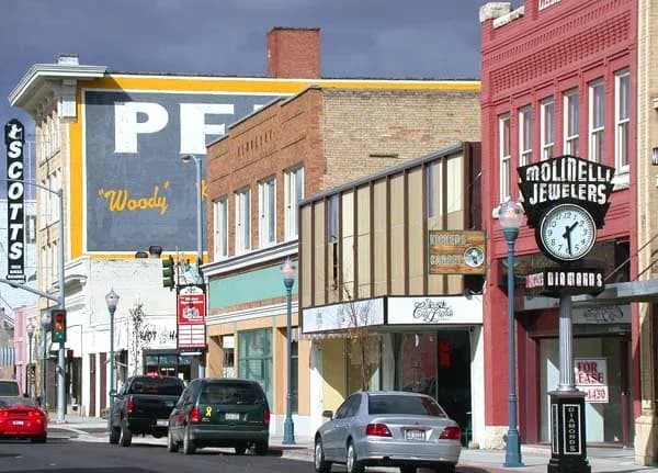 Pocatello, Idaho downtown and business district