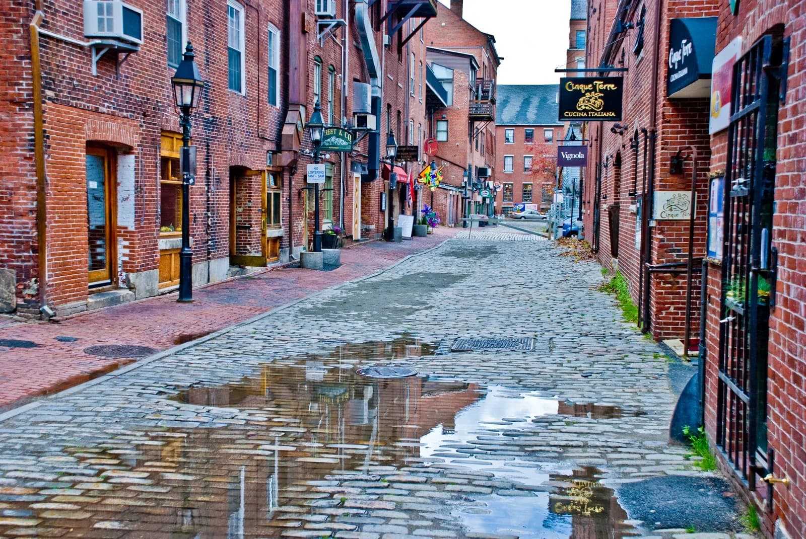 Portland, Maine downtown and business district