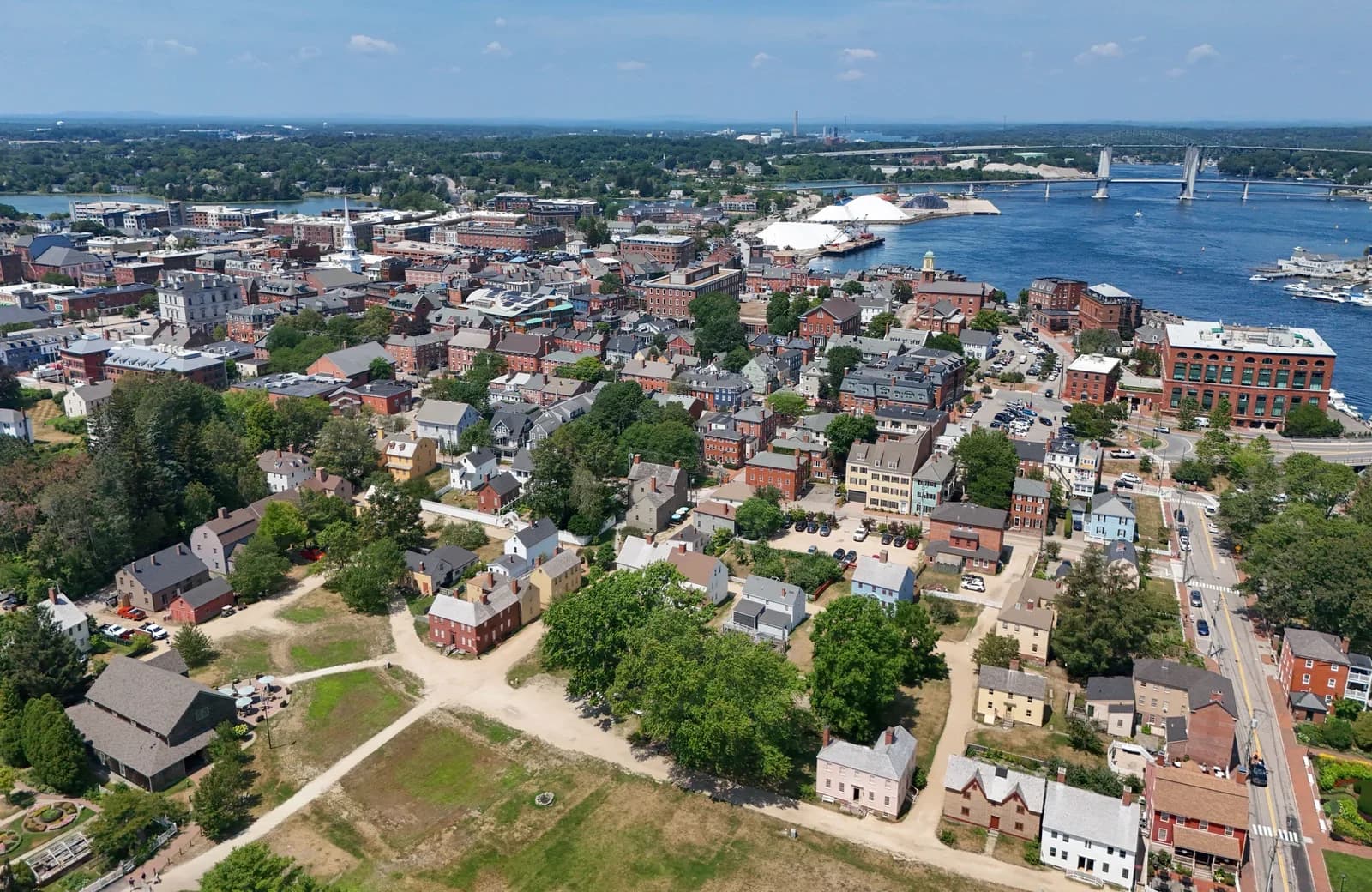 Portsmouth, New Hampshire downtown and business district