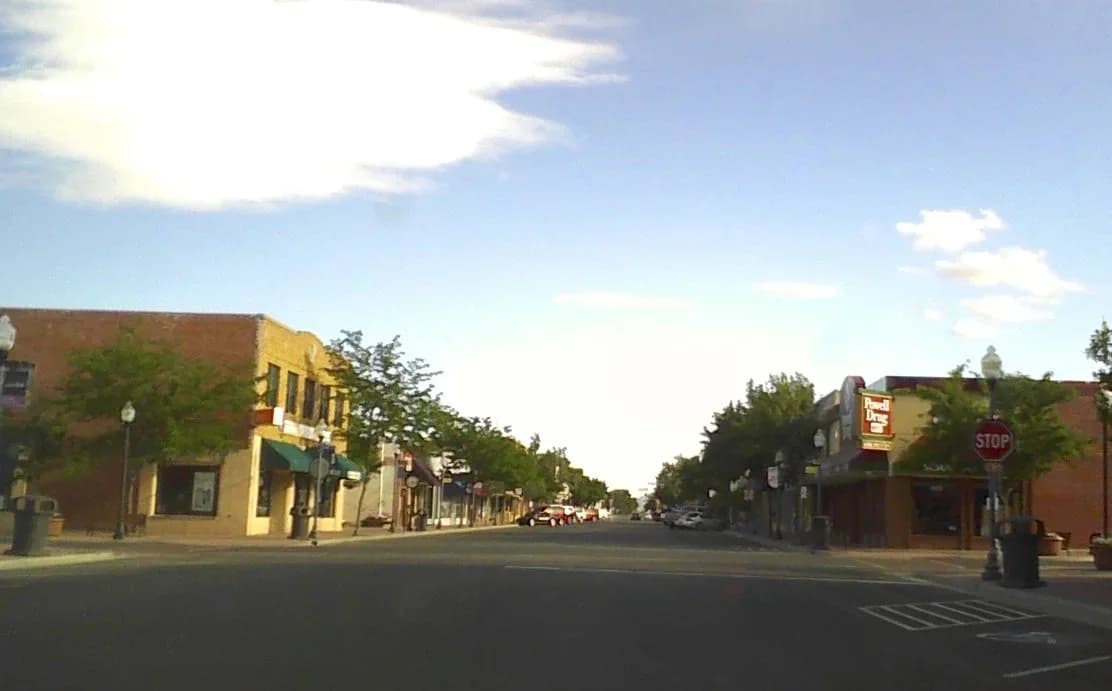 Powell, Wyoming downtown and business district