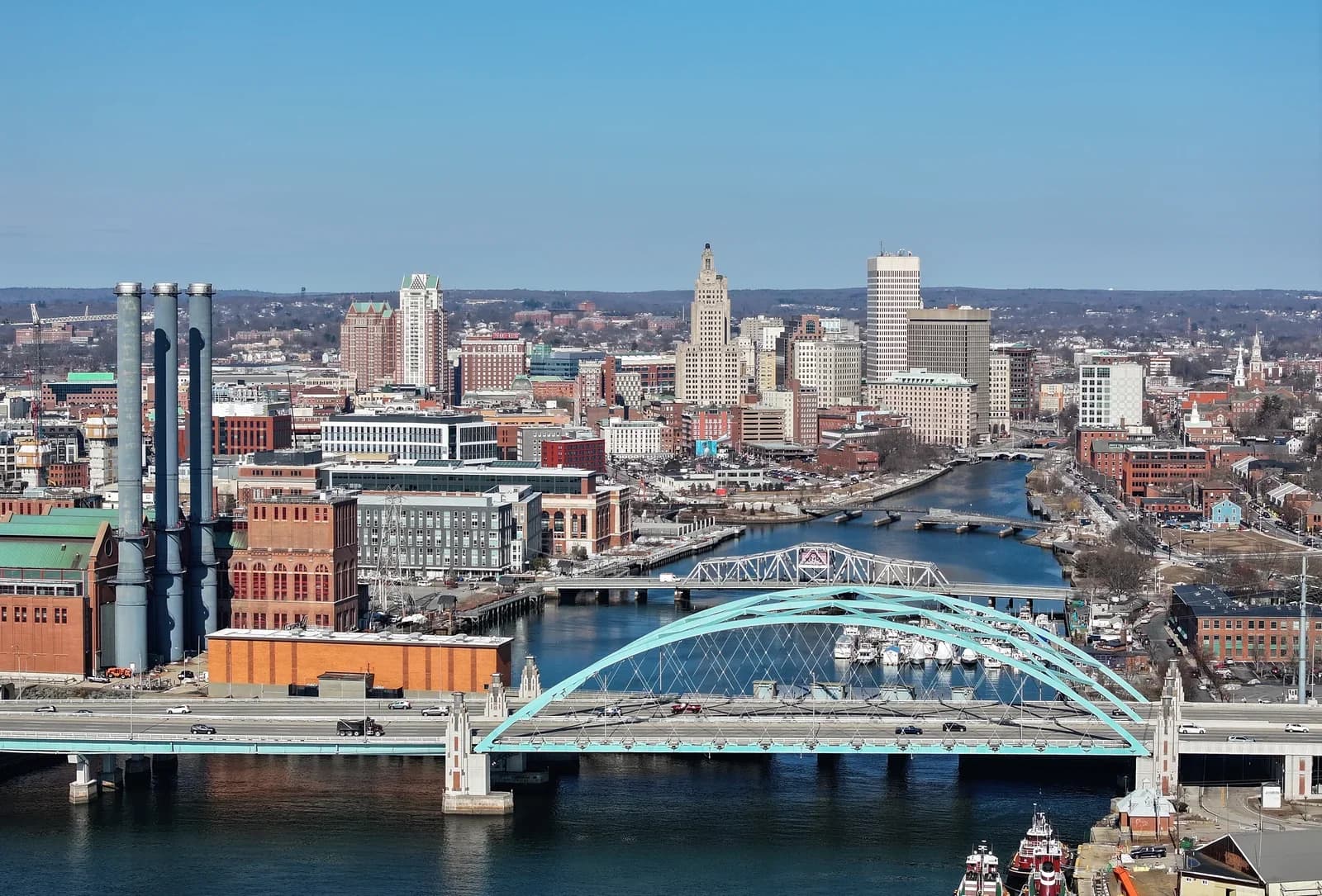 Providence, Rhode Island downtown and business district