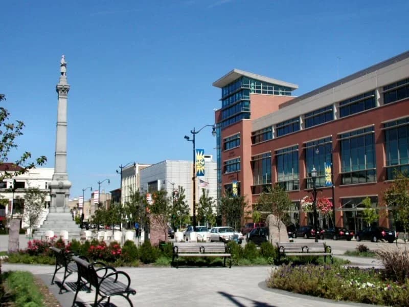 Racine, Wisconsin downtown and business district