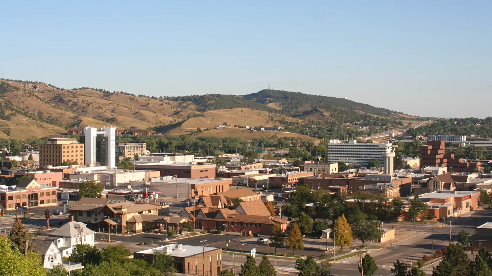 Rapid City, South Dakota downtown and business district