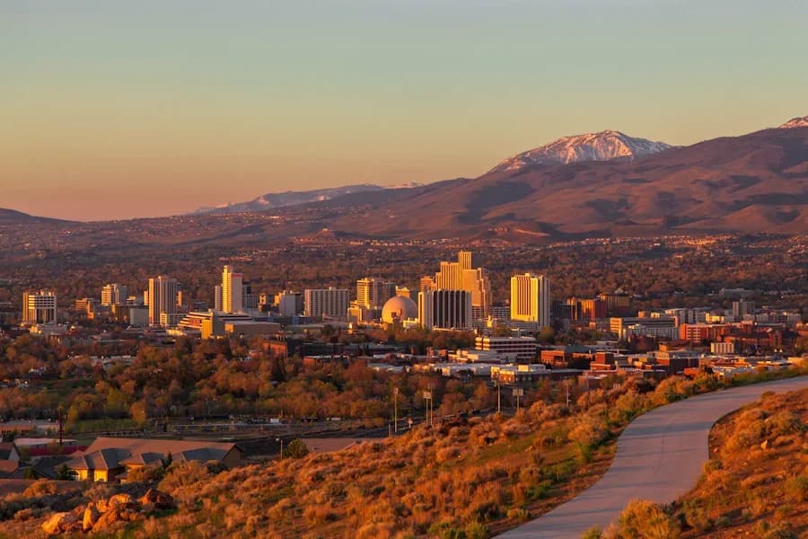 Reno, Nevada downtown and business district