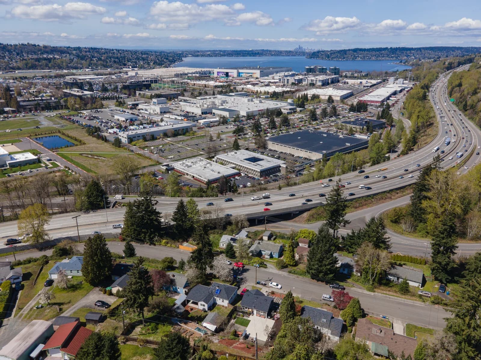Renton, Washington downtown and business district
