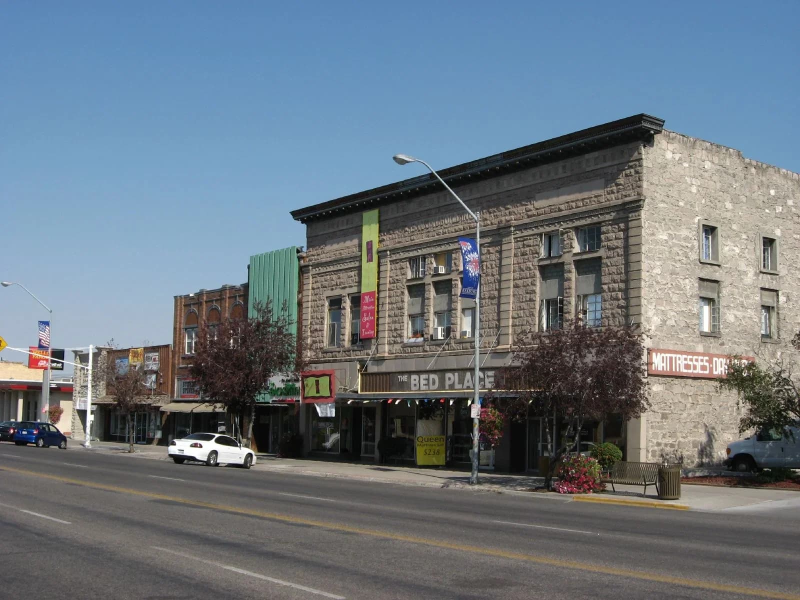 Rexburg, Idaho downtown and business district