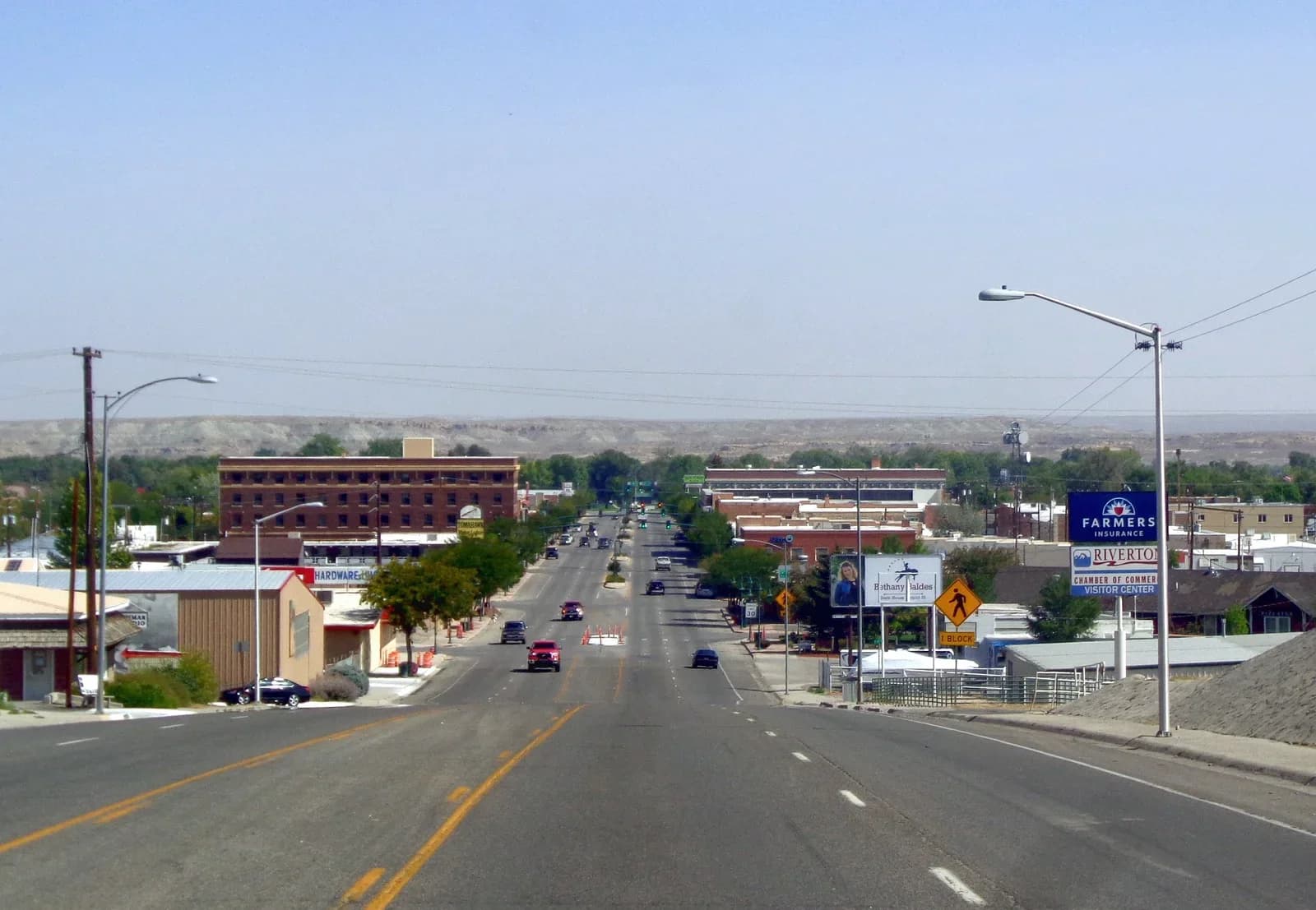 Riverton, Wyoming downtown and business district