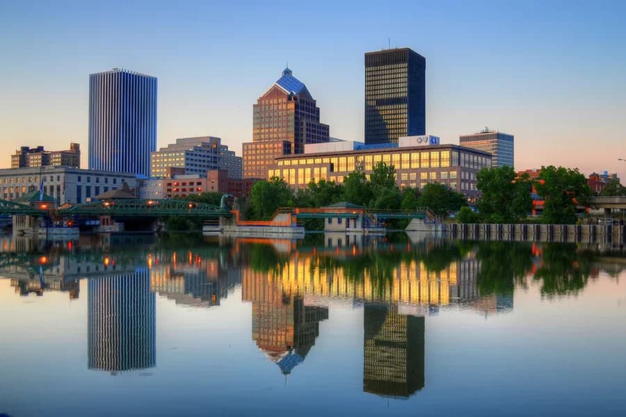 Rochester, New York downtown and business district