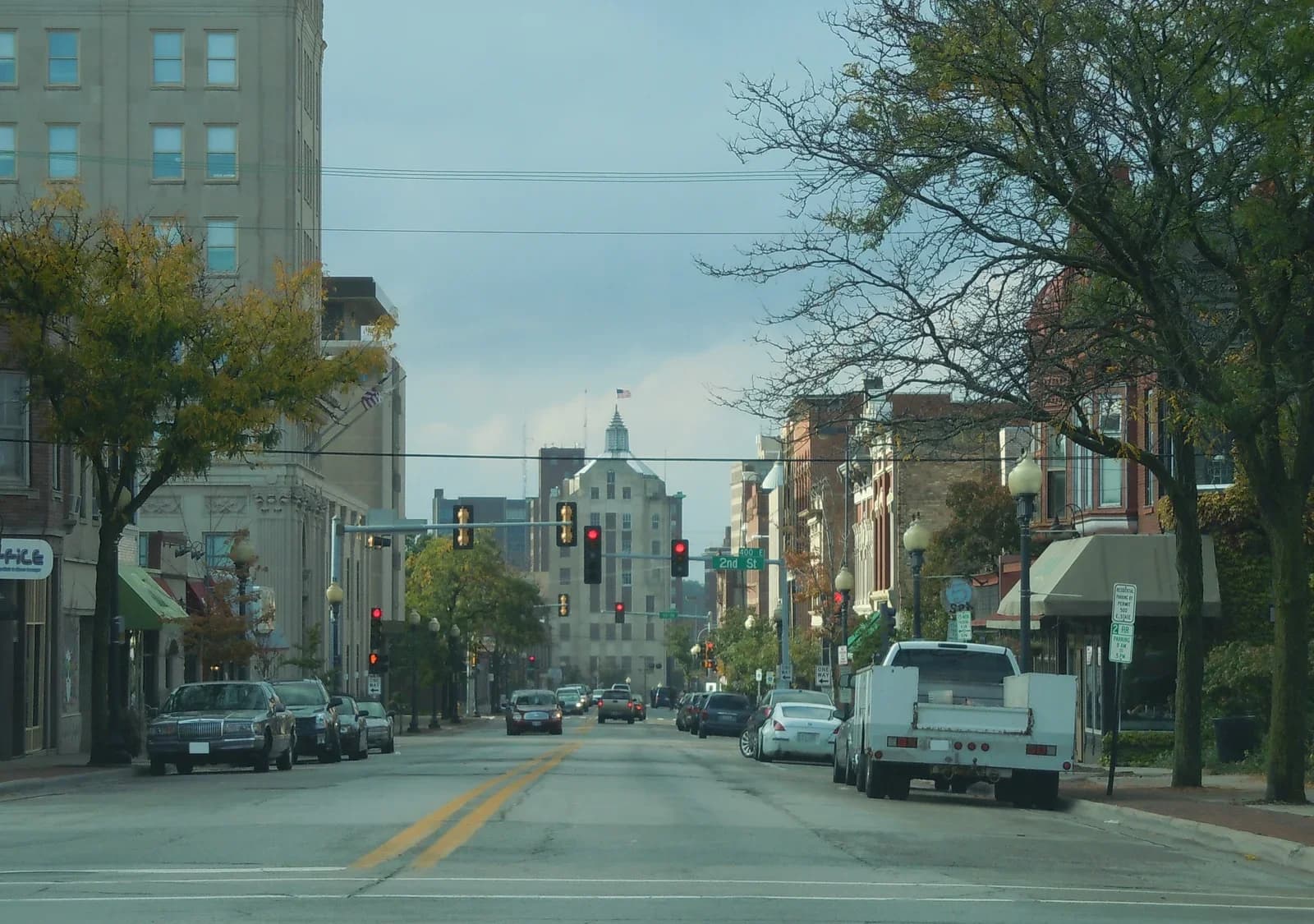 Rockford, Illinois downtown and business district
