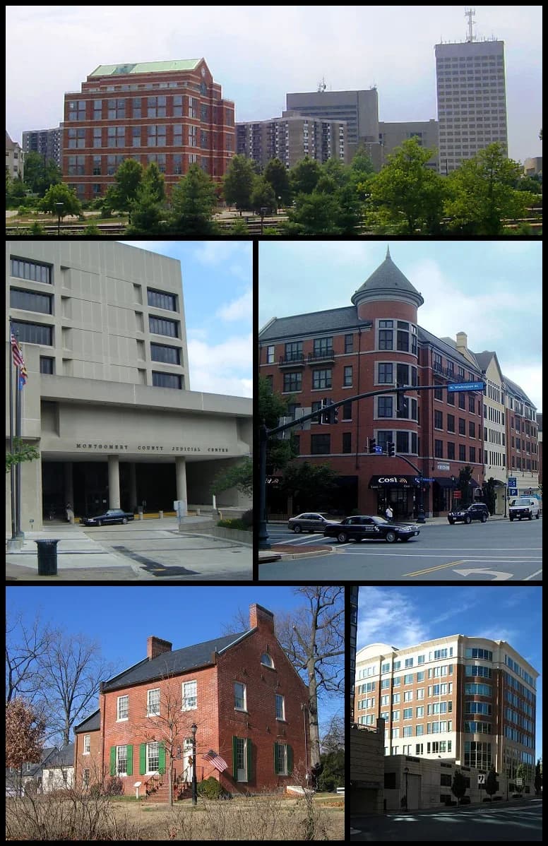 Rockville, Maryland downtown and business district