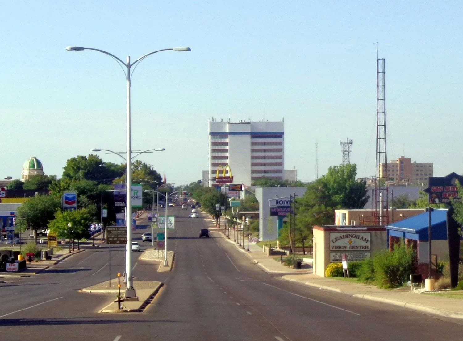 Roswell, New Mexico downtown and business district