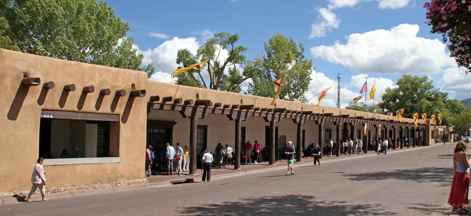 Santa Fe, New Mexico downtown and business district