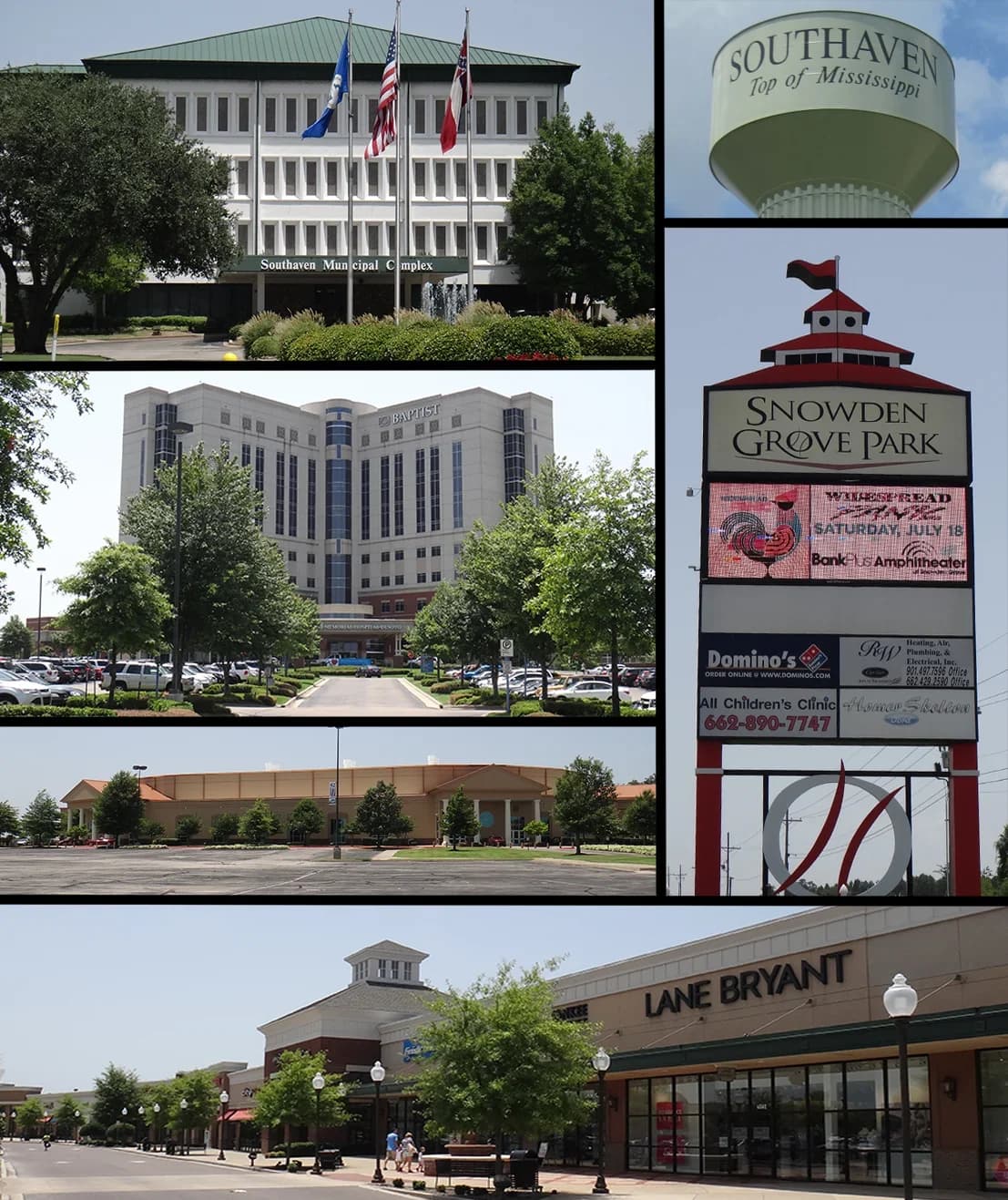 Southaven, Mississippi downtown and business district