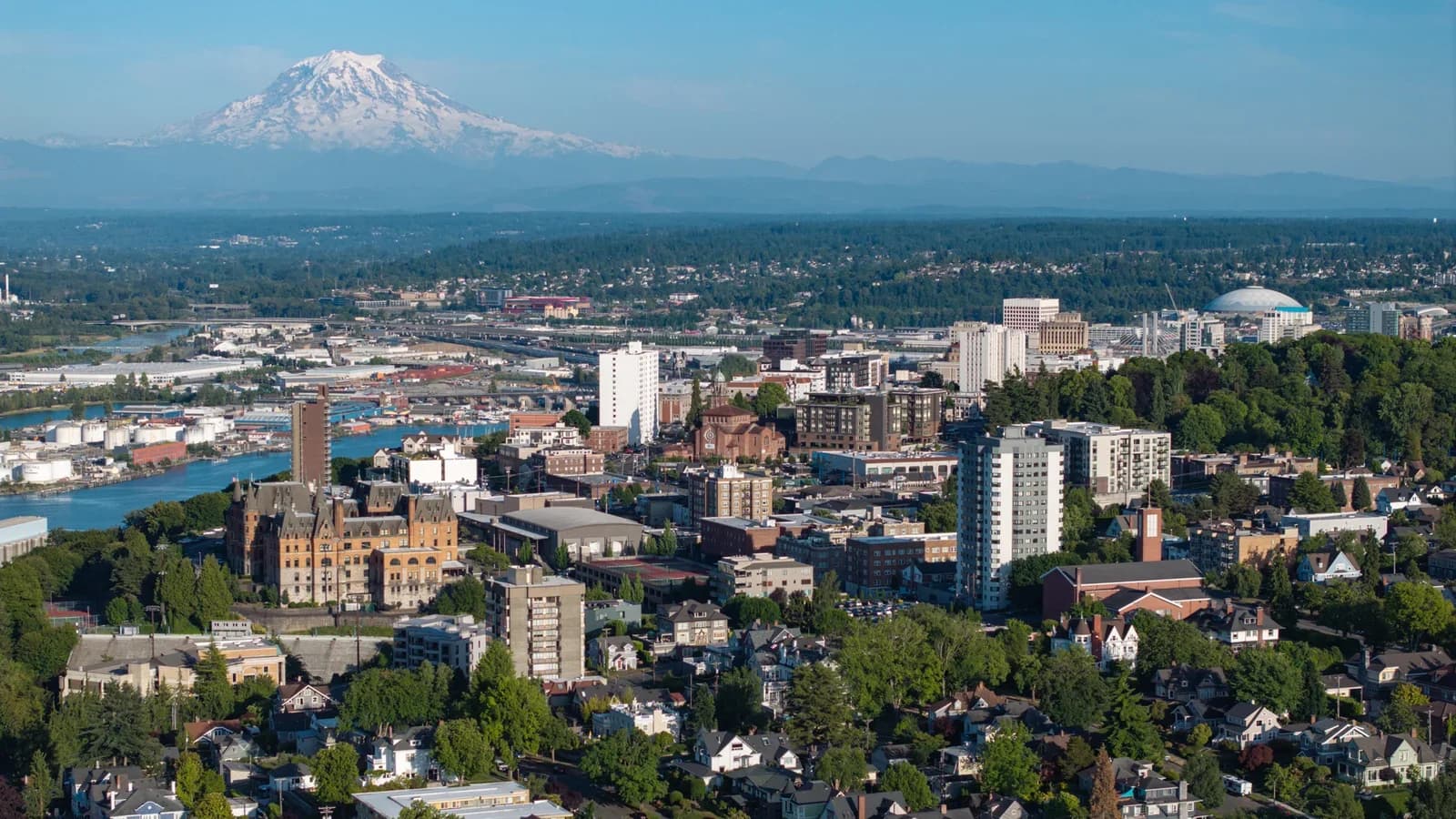 Tacoma, Washington downtown and business district