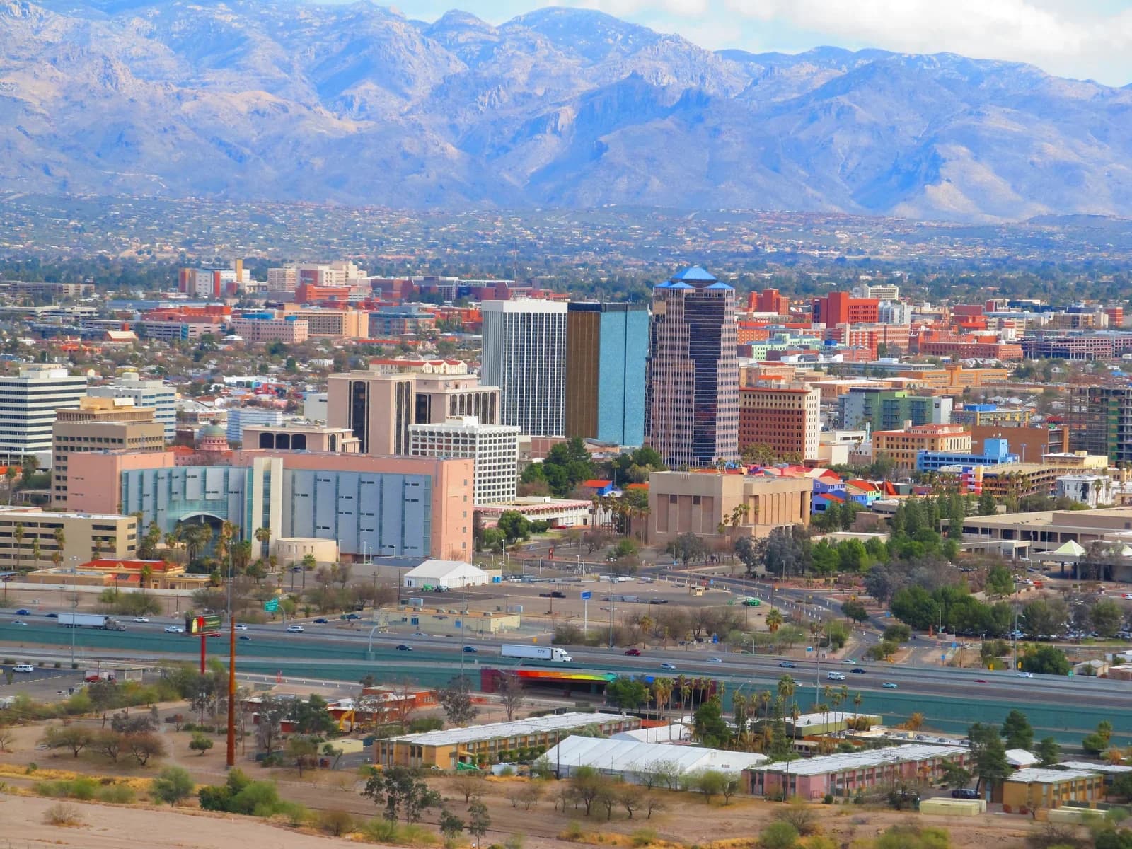 Tucson, Arizona downtown and business district