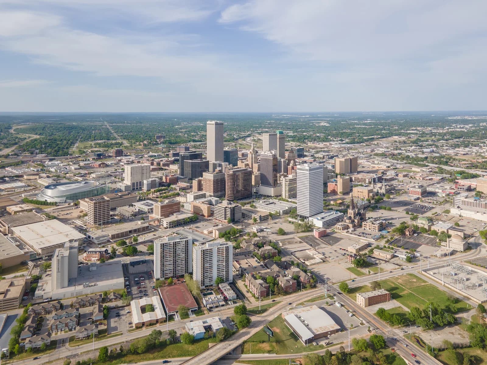 Tulsa, Oklahoma downtown and business district