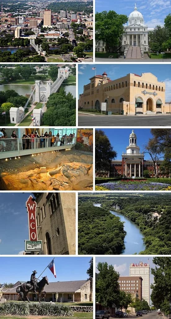 Waco, Texas downtown and business district