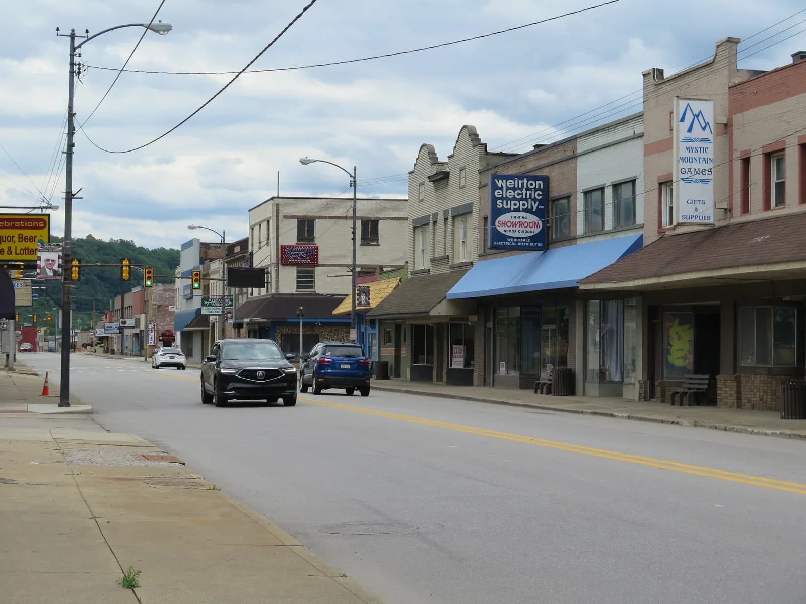 Weirton, West Virginia downtown and business district
