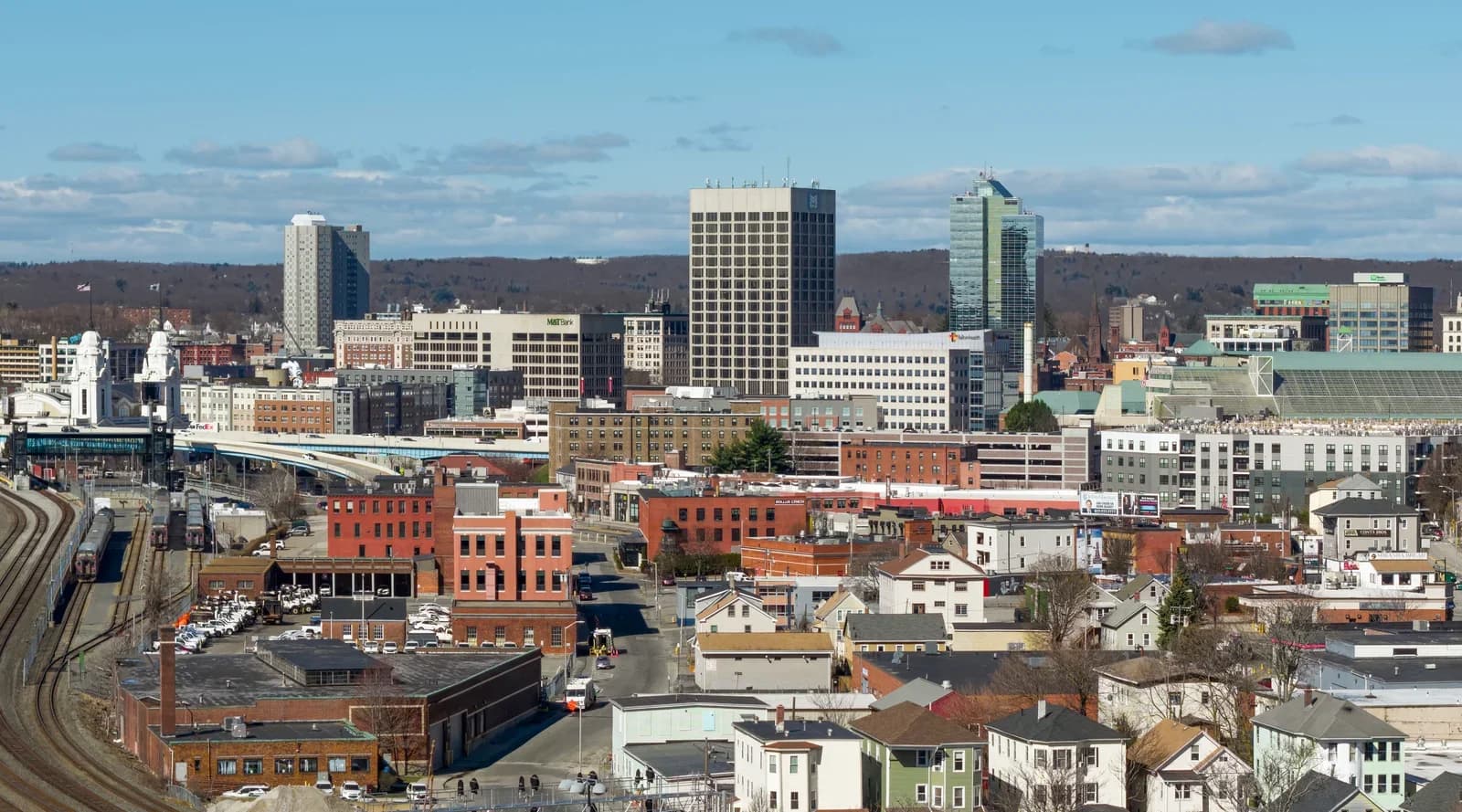 Worcester, Massachusetts downtown and business district