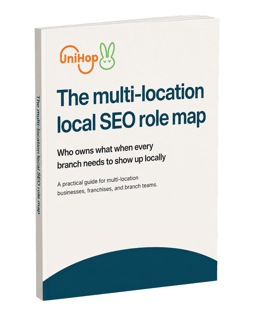 The Multi-Location Local SEO Role Map guide cover
